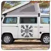 Vegvísir Aufkleber für Camper und Wohnmobile