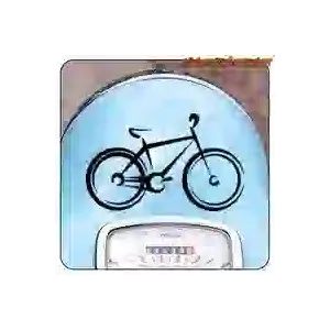 Pegatina Mountain Bike en vinilo de corte