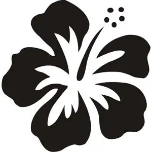 HAWAIIANISCHE BLUME - HIBISCUS Aufkleber