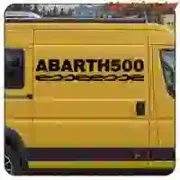 Autocollant ABARTH 500 - ESSEESSE en vinyle