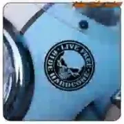 AUTOCOLLANT LIVE FREE - RIDE HARDCORE. ACHETEZ DES AUTOCOLLANTS EN VINYLE.