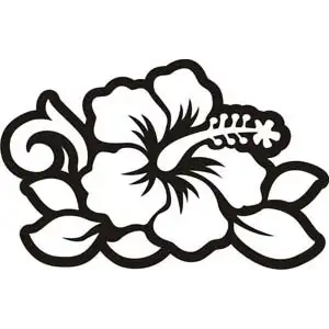 Autocollant Flor Hawaiana Hibiscus