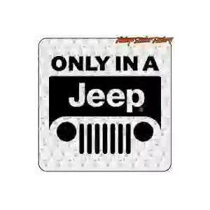 Aufkleber «ONLY IN A JEEP» | Dekorvinyl