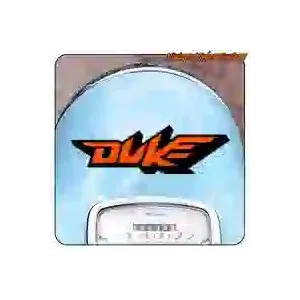 Zweifarbiger KTM-Duke-Aufkleber fürs Motorrad