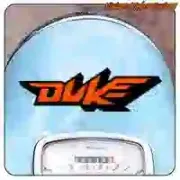 Zweifarbiger KTM-Duke-Aufkleber fürs Motorrad