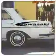 Kawasaki Team Racing Sticker | Racing Bike Vinyl
