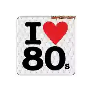 I Love 80's Aufkleber | 80er-Popkultur