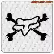 AUTOCOLLANT FOX BONES. ACHETEZ DES AUTOCOLLANTS EN VINYLE.