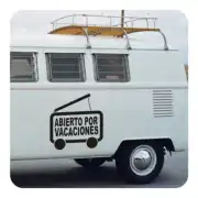 ABIERTO POR VACACIONES - OFFEN FÜR URLAUB Aufkleber