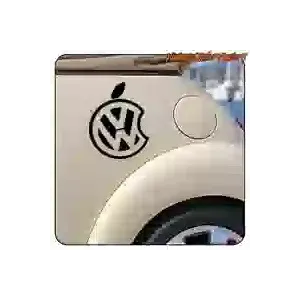 Volkswagen Apple Sticker | VW Car Vinyl