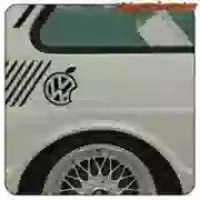Pegatina Volkswagen Apple | Vinilo VW para coche