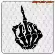 Pegatina F U Bones Custom Culture