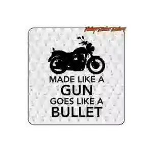 Autocollant café racer MADE LIKE A GUN