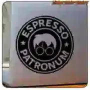 Autocollant Espresso Patronum pour café et magie