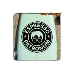 Autocollant Espresso Patronum pour café et magie