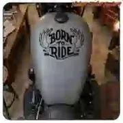 Pegatina BORN TO RIDE. Comprar pegatinas.
