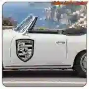 Dekorativer Porsche-Emblem-Aufkleber fürs Auto