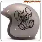 Pegatina Evil Bunny para moto y café racer