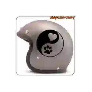 Autocollant Dog Love Ying Yang pour amoureux des chiens