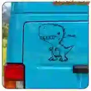 Pegatina RAWR. Comprar pegatinas.