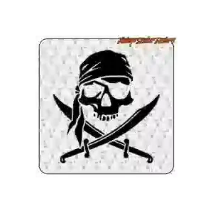 Pirate sticker for motorcycle and café racer