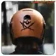 Pirate sticker for motorcycle and café racer