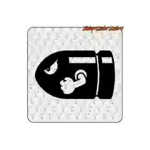 Pegatina Bullet Super Mario | Vintage Sticker Factory
