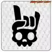 Satan Skull motorcycle sticker | Vintage Sticker Factory