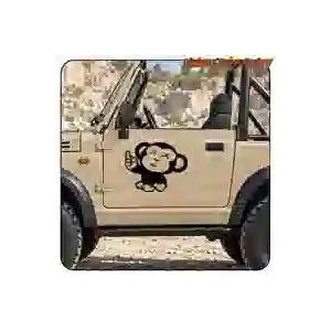 Pegatina JDM MONKEY en vinilo de corte