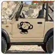 Autocollant JDM MONKEY en vinyle découpé