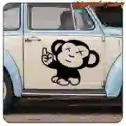 Pegatina JDM MONKEY en vinilo de corte