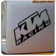 KTM Racing sticker for off-road motorcycles