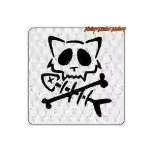 Pegatina calavera gato muerto Custom Culture