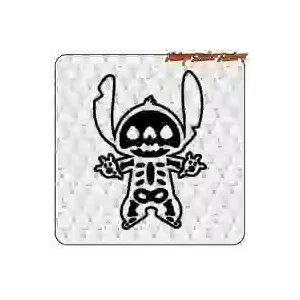 Stitch Skeleton Sticker in various sizes