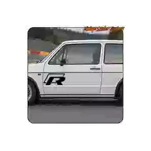 Autocollant logo VW Golf R | Vinyle pour voiture Volkswagen