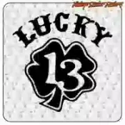 LUCKY 13 Aufkleber für Motorrad und Café Racer