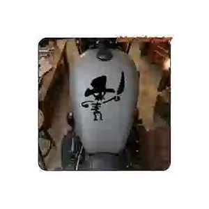 Autocollant pirate et tête de mort moto