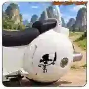 Autocollant pirate et tête de mort moto