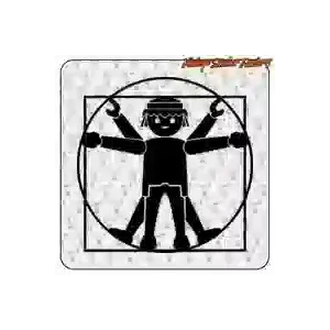 Pegatina PLAYMOBIL Hombre de Vitruvio
