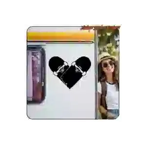Pegatina SKATE LOVE para fans del skate