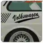 Autocollant emblème Volkswagen en vinyle découpé