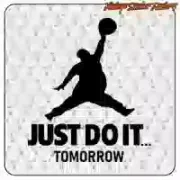 «JUST DO IT TOMORROW» Aufkleber | Deko-Vinyl