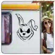 MAD BUNNY Tattoo-Aufkleber fürs Motorrad