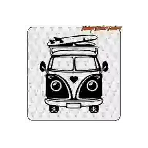 T1 LOVE Camper-Vinylaufkleber