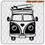 Pegatina T1 LOVE de vinilo camper