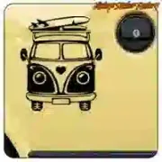 Autocollant camper T1 LOVE en vinyle