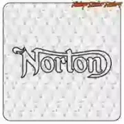 Autocollant NORTON pour motos café racer