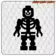 Pegatina esqueleto LEGO | Diseño geek