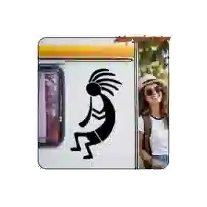 Pegatina KOKOPELLI. Comprar pegatinas.