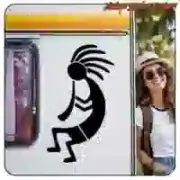 Pegatina KOKOPELLI. Comprar pegatinas.